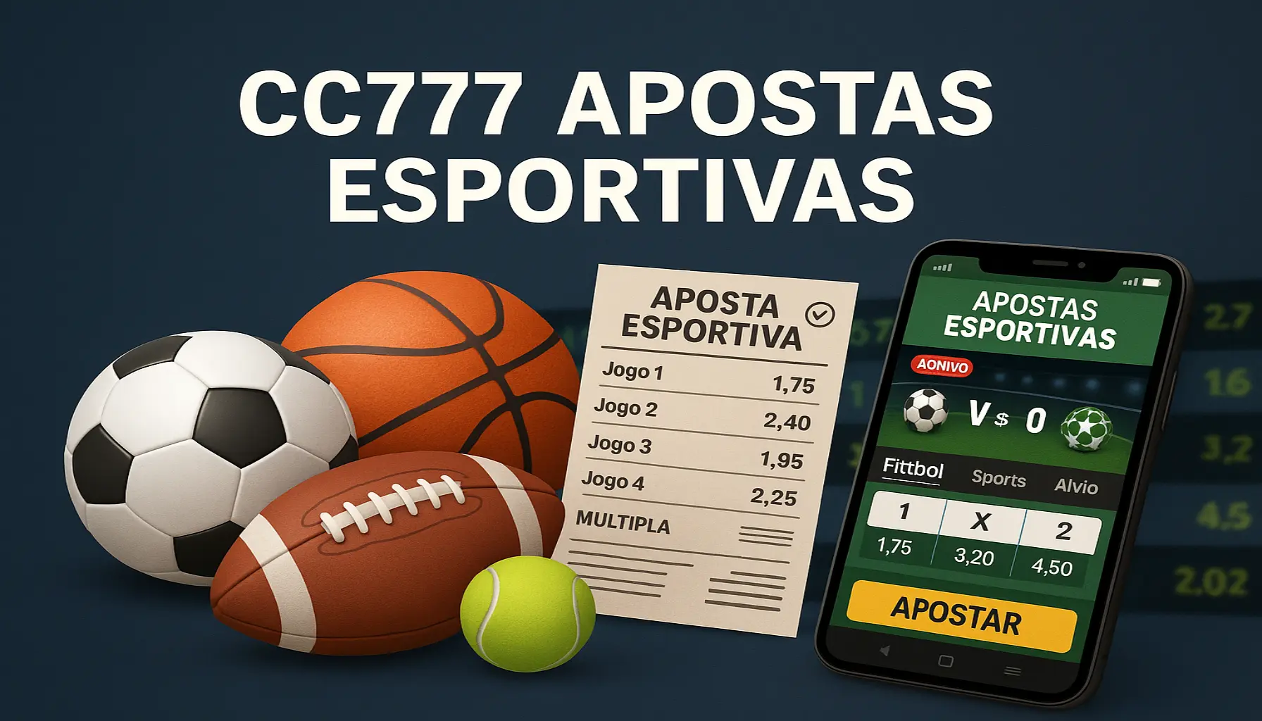 Apostas esportivas no cassino online CC777